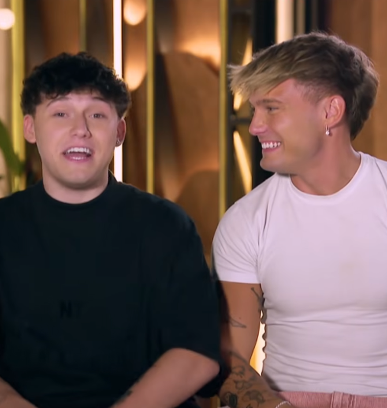 Ian Lucas y su hermano Teo en MasterChef Celebrity. 