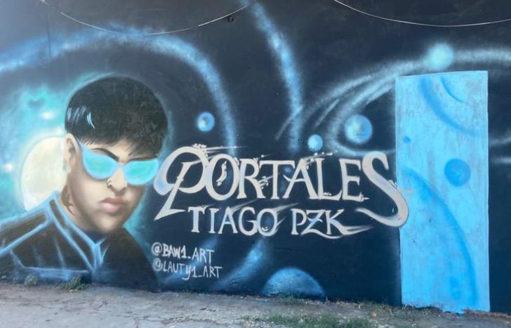 El mural fue pintado el 18 de febrero.
