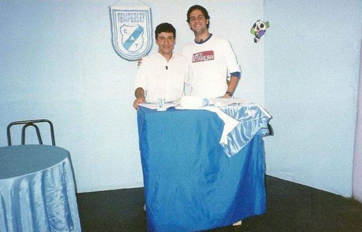 Fabio, junto a Juan Pablo Marrón