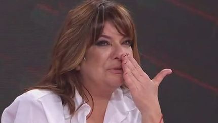 Mal momento de Andrea Taboada.&nbsp;