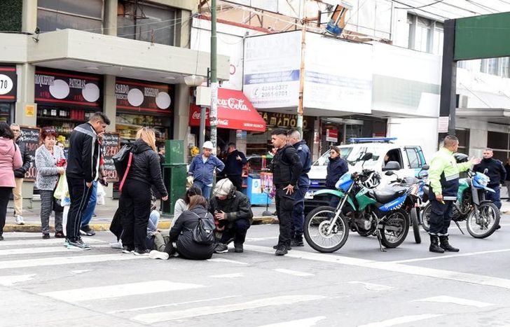 El accidente ocurrió en Hipólito Yrigoyen y Gorriti.