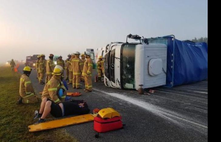 El siniestro se produjo cerca de las 6 en el kilómetro 332,5.