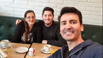 Luciana, Víctor y Ezio juntos. Luciana, Víctor y Ezio juntos.