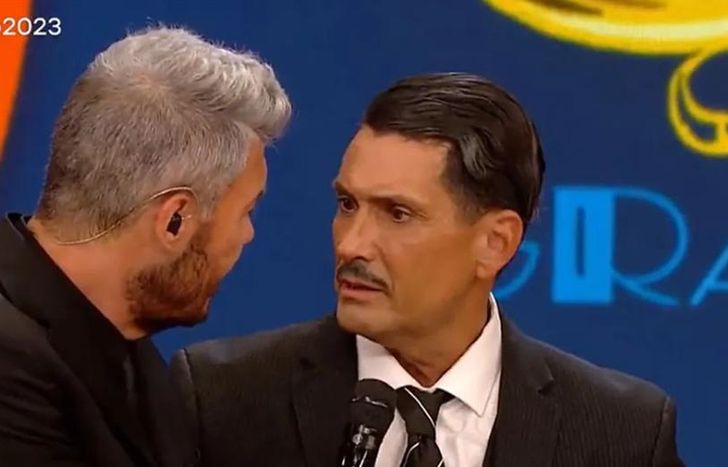 Marcelo Tinelli y El Tirri, en el Bailando.