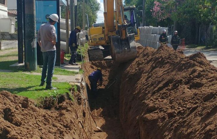 Complejo operativo en la zona para controlar la pérdida de gas.