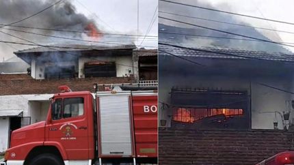 La dueña de la casa perdió todo. La dueña de la casa perdió todo.