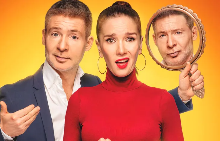 Adrián Suar y Natalia Oreiro, en Yo, Narciso.&nbsp;