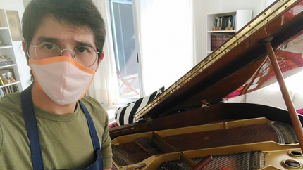 El trabajo de Gabriel se mantiene firme en plena pandemia.