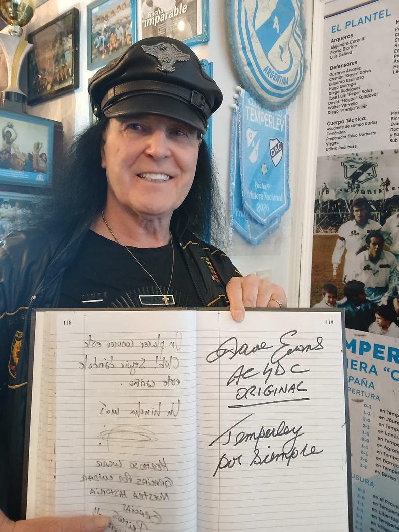 Dave Evans, en Temperley. 