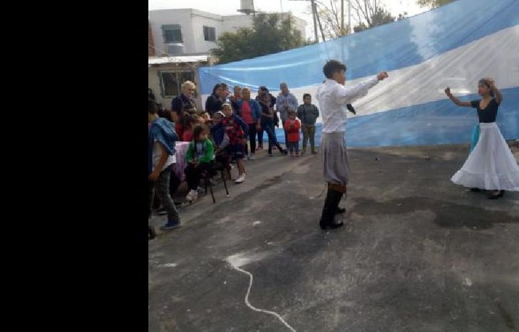 un festejo patrio junto a toda la familia.