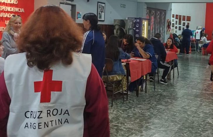 La sede local realiza dos campañas de donación de sangre al año.