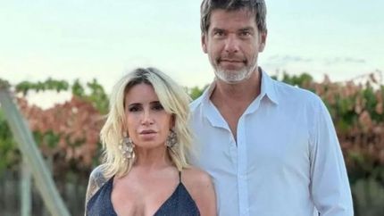 Flor Peña y su esposo.