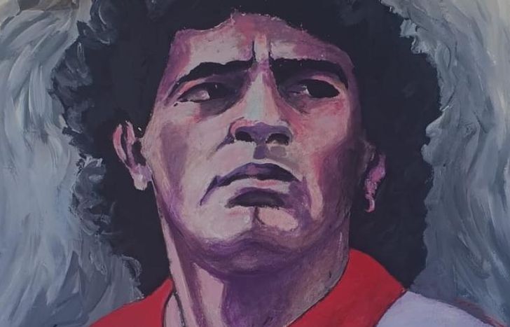 El mural fue inaugurado en 2021 y ayer pudo ser restaurado.