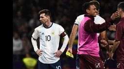 Messi jugó los 90 minutos en la derrota ante Venezuela.