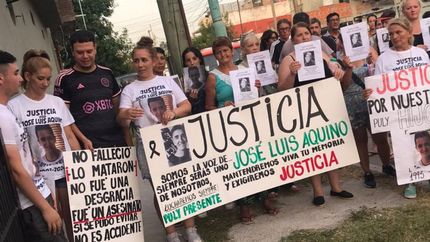 Una de las marchas para pedir justicia por José Luis Aquino.