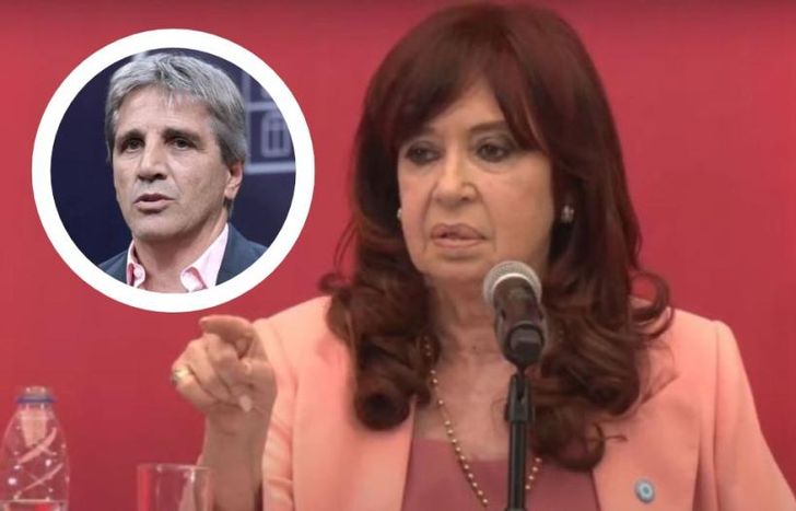 Cristina Kirchner destrozó a Luis Caputo y le pidió que no sea mentiroso.