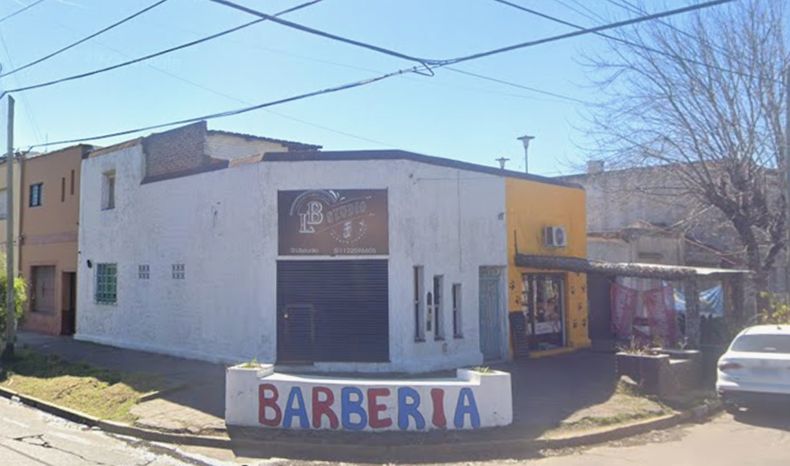 La barbería de Temperley donde ocurrió el robo.