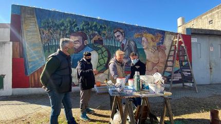 Algunos de los murales realizados. Algunos de los murales realizados.