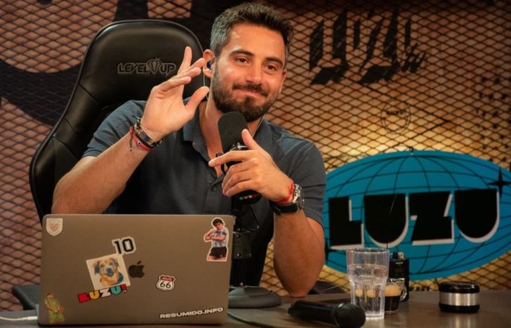 Nico Occhiato en Luzu TV.&nbsp;