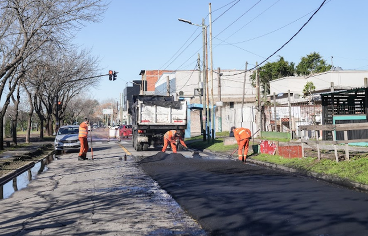 Las tareas sobre Caaguazú permitieron recuperar la calzada a lo largo de 12 cuadras, entre Lynch y la avenida Eva Perón.