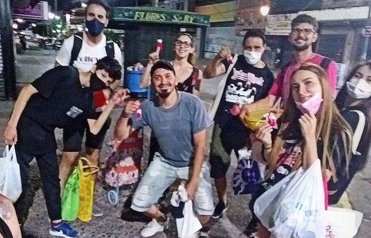 En plena recorrida de verano.