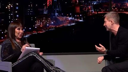 Moria Casán con Adrián Suar.&nbsp;