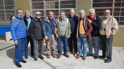 Distintas promociones dijeron presente en el almuerzo.