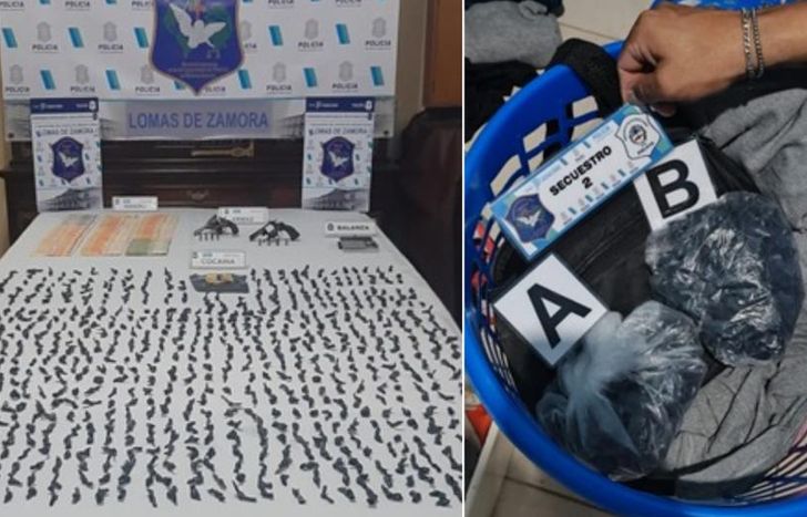 Más de 900 dosis de cocaína fueron secuestradas.