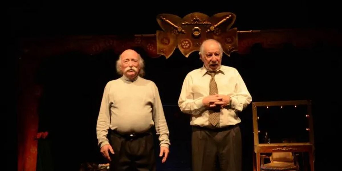 Eduardo Nicolau y Eduardo Uranga, en escena.&nbsp;