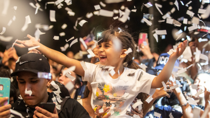 Se festeja el carnaval en Tecnópolis.