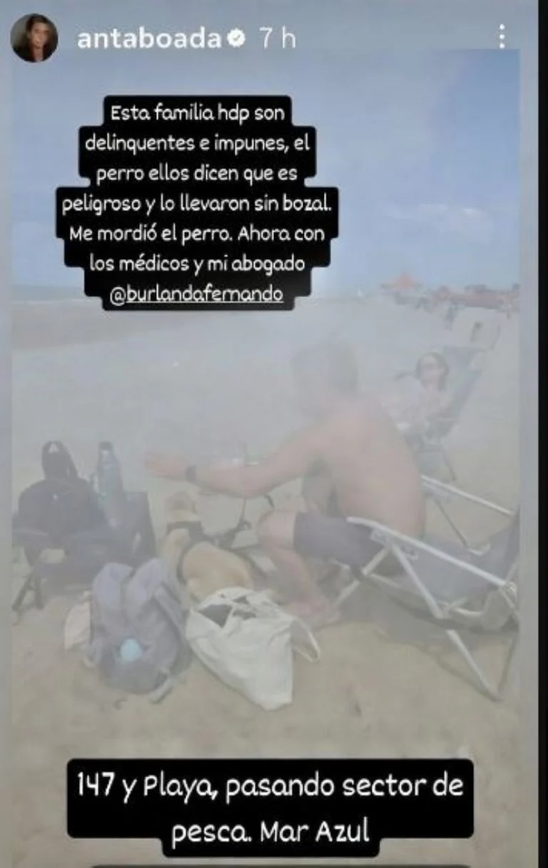 El posteo de Andrea Taboada. 