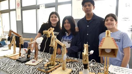 Cada curso presentó su proyecto.