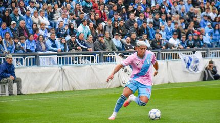 Luciano Nieto, una de las figuras de Temperley ante Nueva Chicago.