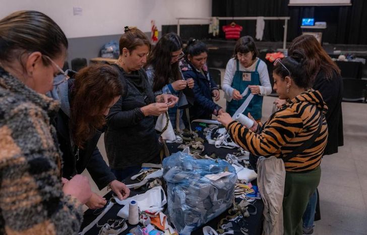 Recuperaron más de 4.300 kilogramos de telas.