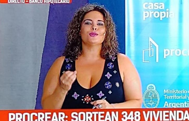 Llevar noticias positivas es lo máximo, dijo la lomense.