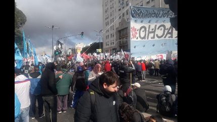 marchas y protestas contra el fmi
