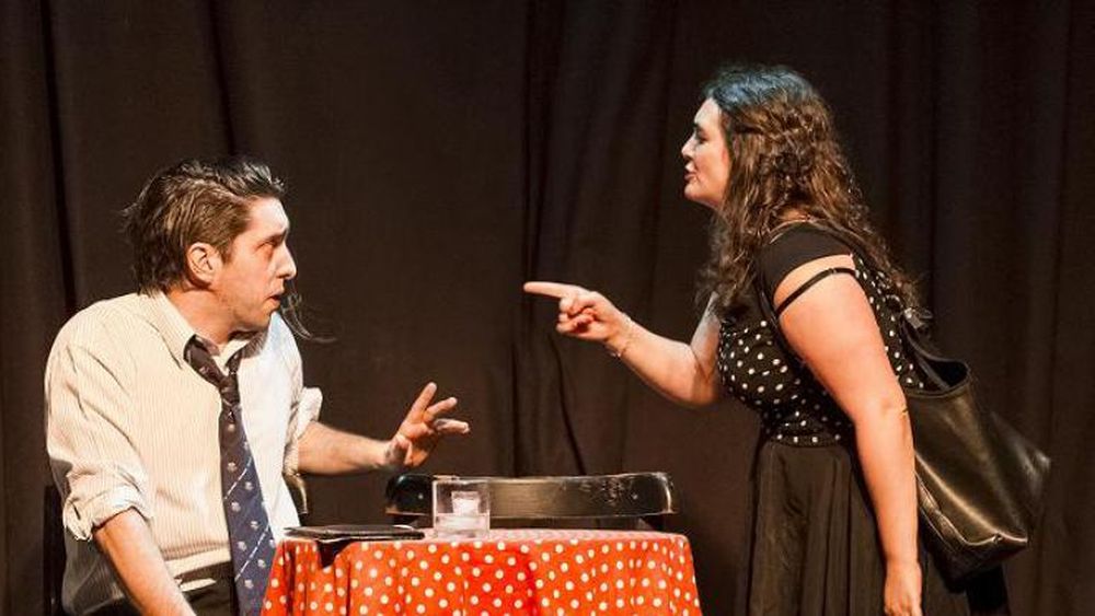 Pablo y Agustina, en escena.