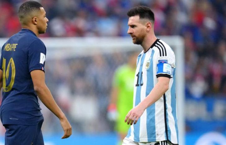 Kyliam MBappé y Lionel Messi, rivales en el Mundial de Qatar 2022.