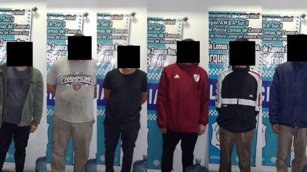 Los detenidos.