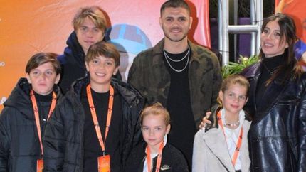 Wanda y Mauro, en familia.