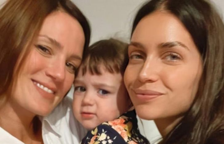 Paula Chaves, Zaira Nara y la pequeña Filipa.&nbsp;