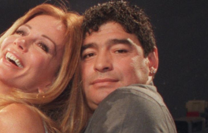 Graciela Alfano y Diego Maradona.