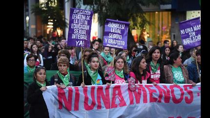 Desde los movimientos feministas pidieron esta tarde justicia para Anahí Benítez y también para Marcos Bazán.