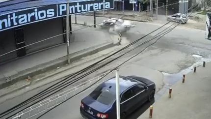 El choque ocurrió en Santa Catalina.