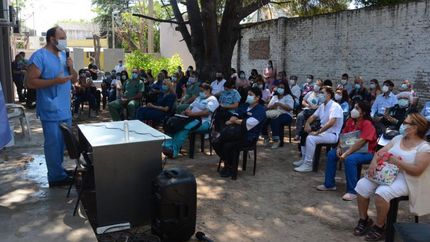 Hubo una reunión con vacunadores para planificar el operativo.
