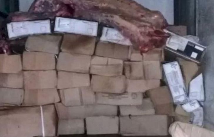 La carne vacuna recuperada en Budge.