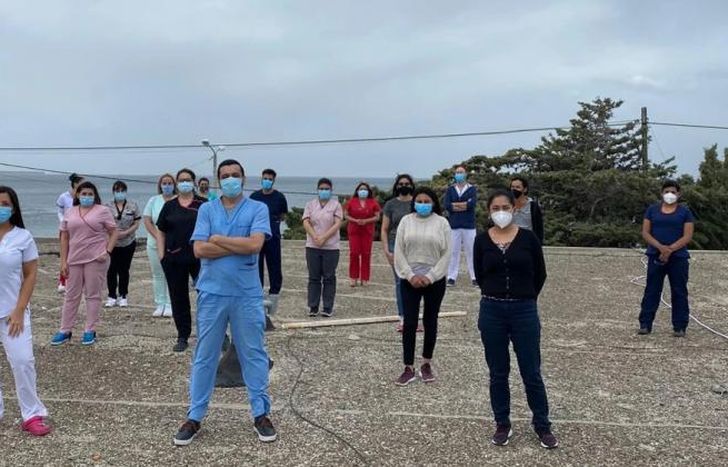 Los profesionales, juntos, en Comodoro Rivadavia.