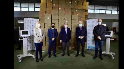 entregan respiradores para el hospital santamarina de monte grande