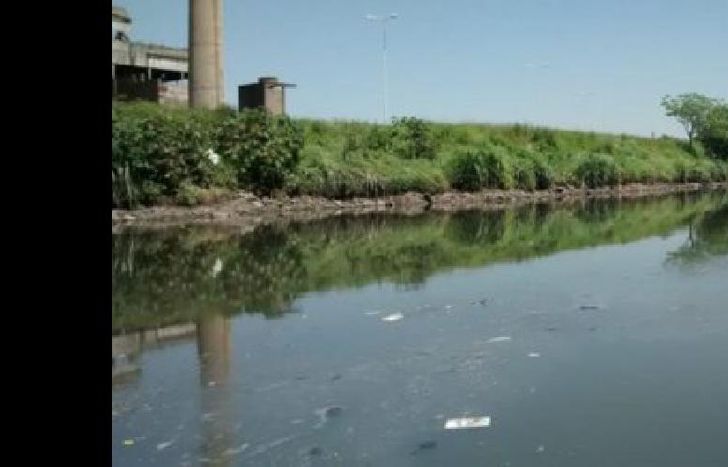 El sitio del hallazgo es a la altura de la calle Carlos Pellegrini al 200, sobre la Ribera Sur del Riachuelo.