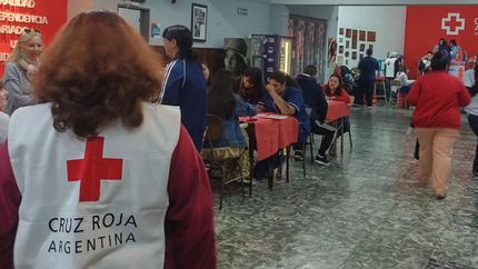 La sede local realiza dos campañas de donación de sangre al año.